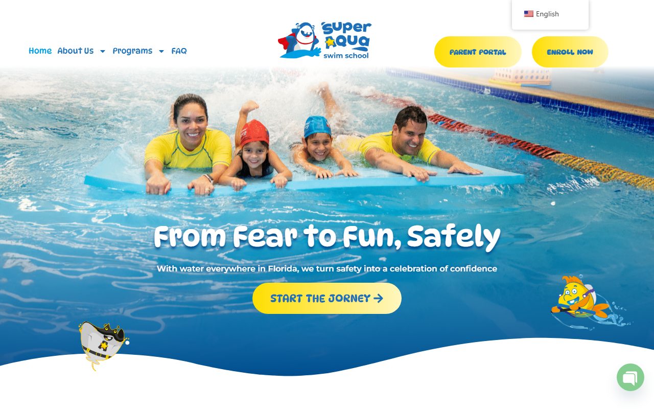Site de Super Aqua Swim